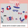 Theme Day Independence Star Pattern Creativity Party Decor Paper Photo Props