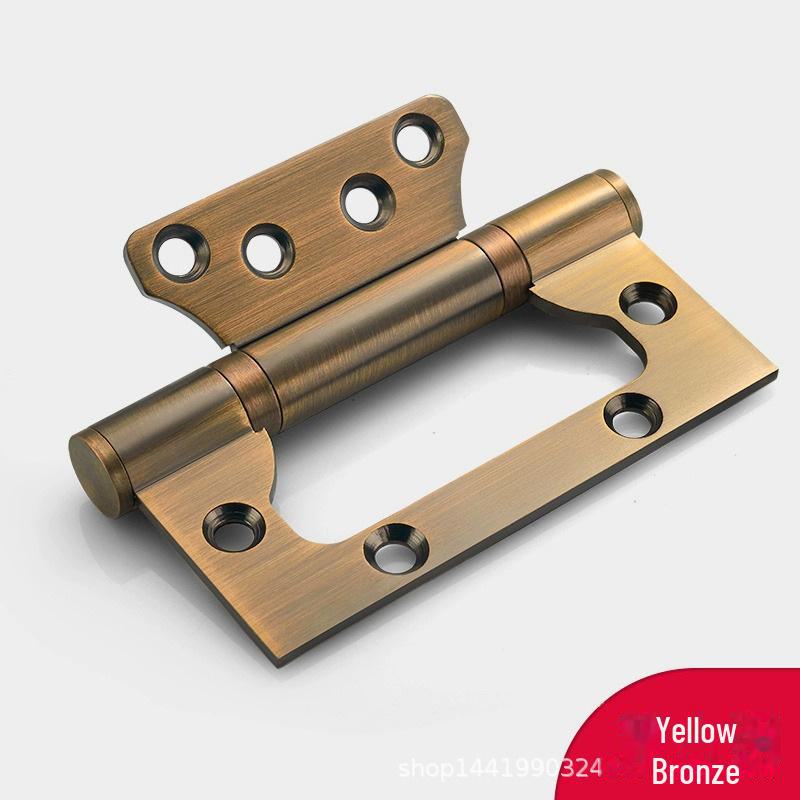 Haoti 4-Inch Stainless Steel Mother-and-Child Hinge for Wooden Doors