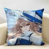 TTouhou Project Role Game Cushion Cover Natural Linen Organic Fabric DoubleSided Printing Room Sofa Decor Pillow Case