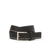 Daks Black Check Line Strap Cowhide Bit Belt Dbbe6e201bk