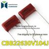 CBB22 Kondensator 0,1µF 630V 104J, Pinabstand 10/15mm, Auf Lager