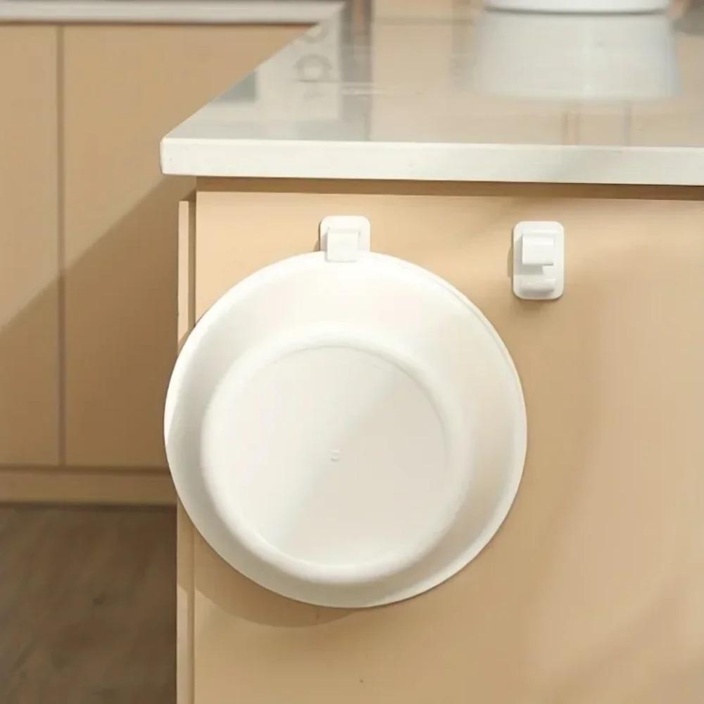 6Pcs Washbasin Hooks Adhesive Hooks Storage Rack Wall-Hung Washbasin Holder Home Bathroom Kitchen Supplies