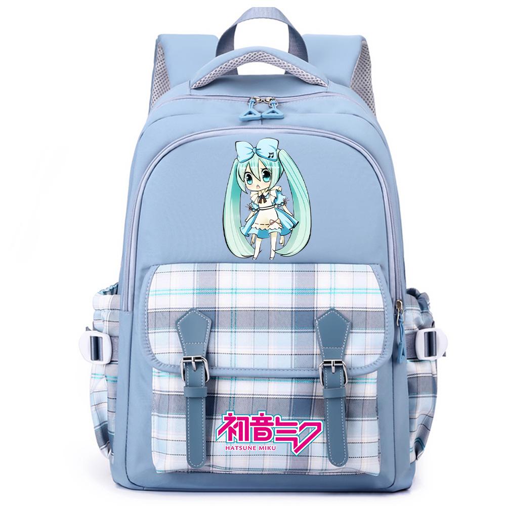 Anime Hatsune Miku Printed Large Capacity Backpack for Teenger Student Girl Boy Schoolbag Bookbag Women Waterproof Travel Bag Bookbag Mochila Gift