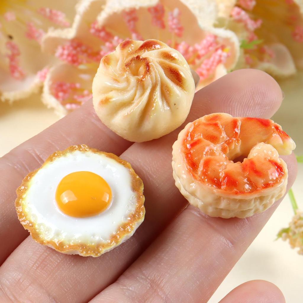 Creative Five-Layer Pork Garlic Vegetable Food Play Dollhouse Miniature Accessories for Micro Landscape Ornaments