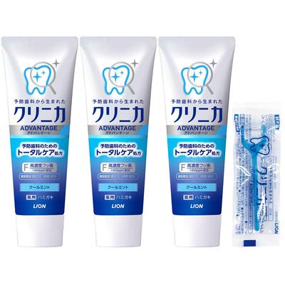 Clinica Advantage Quasi-Drug Toothpaste Cool Mint 130g3 Floss Included High Concentration Fluoride (1450ppm) Cavity Plaque Removal