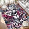 Custom Name Personalized Harley Quinn Print Carpet, Versatile Home Decor Rug, for Playroom, Apartment, Balcony, Entryway, Hallway Gift