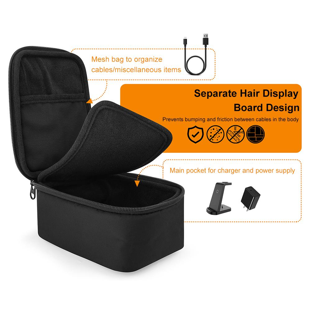 Travel Case Portable Storage Waterproof Bag Travel Wireless Charger Case for Wireless Charger Adapter Cable-Box Only