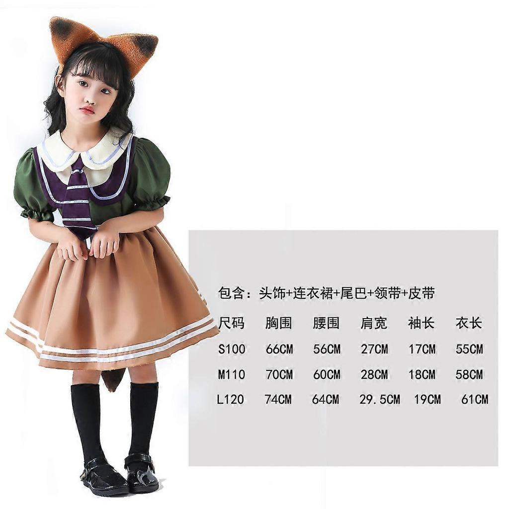Zootopia Nick Fox Skirt COS Animal Costume Game Uniform Cosplay Japanese Anime Costume Less