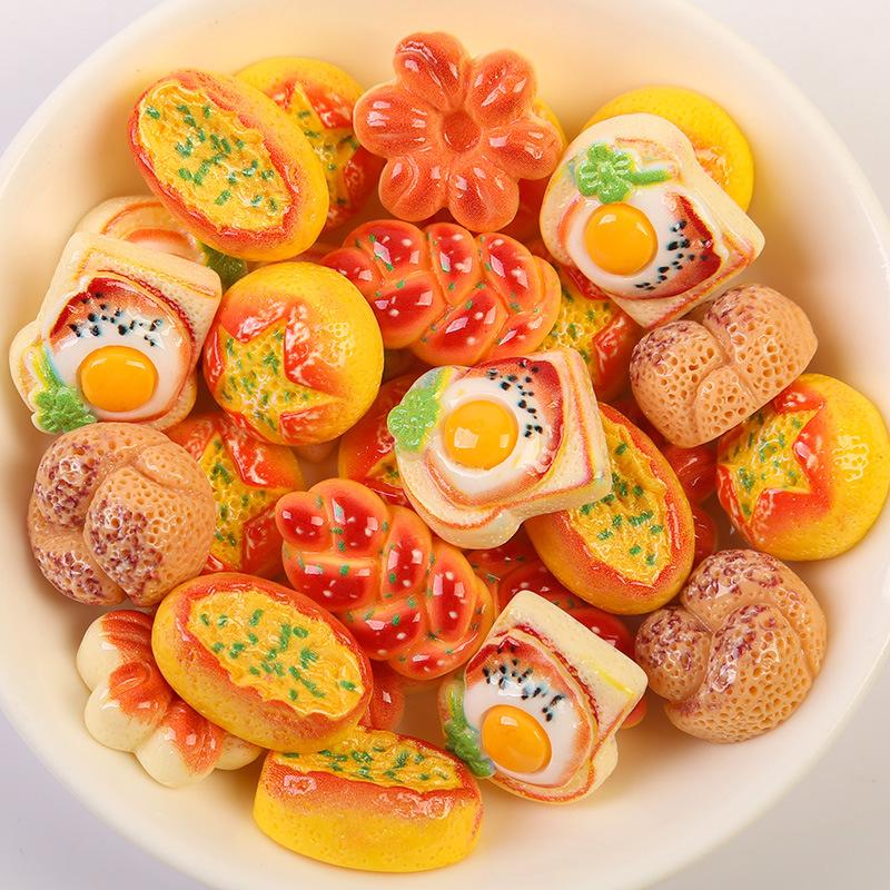 

Французский щелочной водный хлеб магнит мини-симуляция Европейский холодильник для продуктов питания Наклейка Памятка по выпечке Наклейка Магнит украшение 2*2cm оранжевый