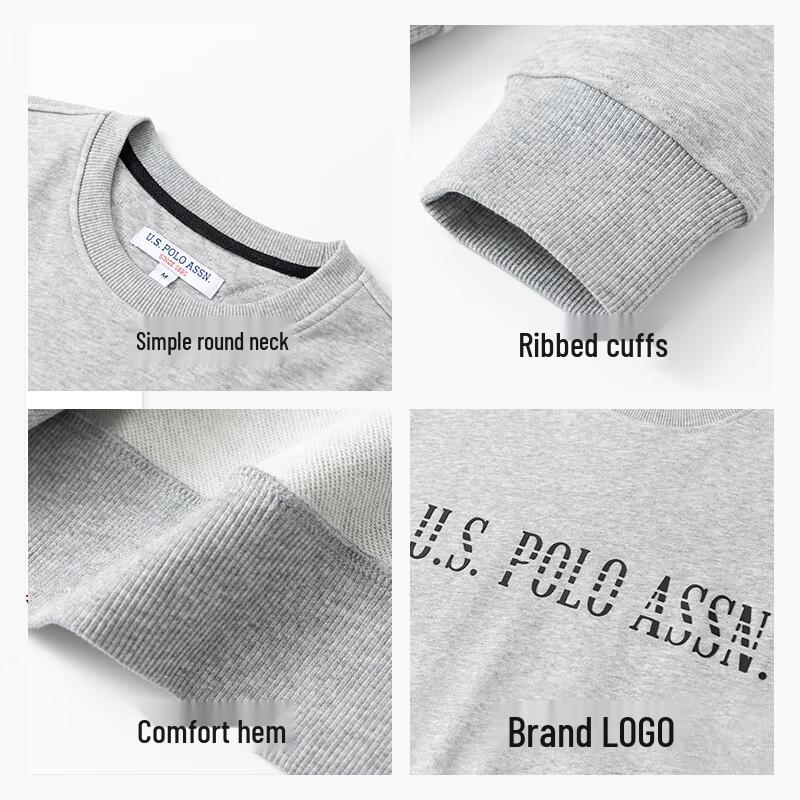 U.S. POLO ASSN. Men's Logo Crewneck Cotton Blend Sweatshirt