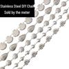 Stainless Steel Seashell Snail Hollow Chain for DIY Jewelry Necklace and Bracelet Making