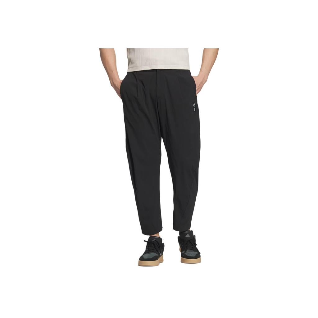 Adidas Pure Comfort Woven Cropped Pants Men Bottoms Black JI8694
