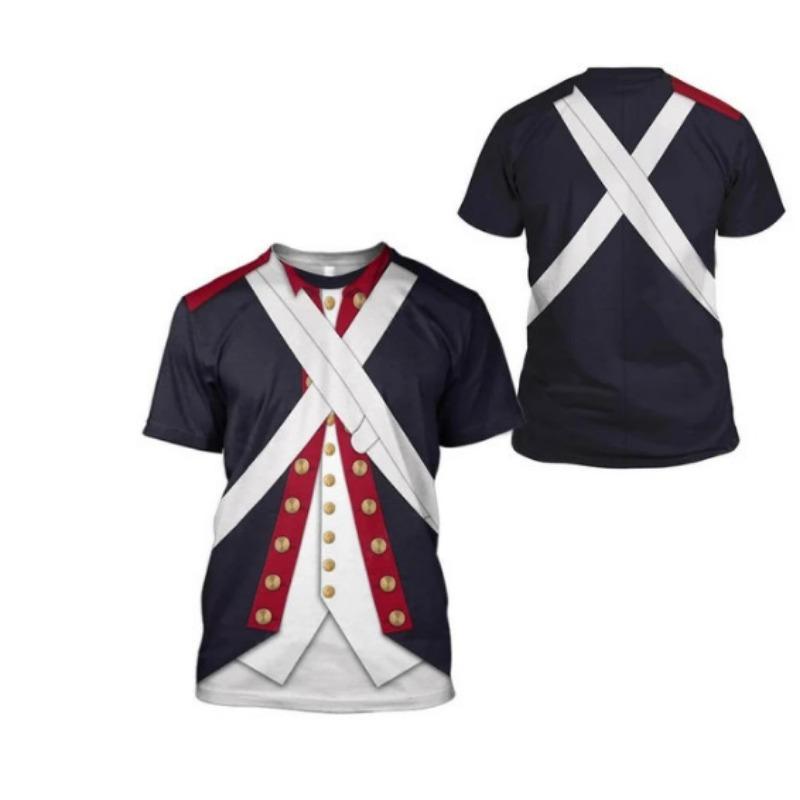 Male Historical Figure's 3D Personalized Printed Clothing Short Sleeved 3D T-shirt