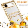 Plating Clear Shockproof Case for iPhone 17 Air 17 Pro Max 16 Plus 15 14 13 12 Mini 11Pro Wallet Card Slot Holder Soft Silicone Cover