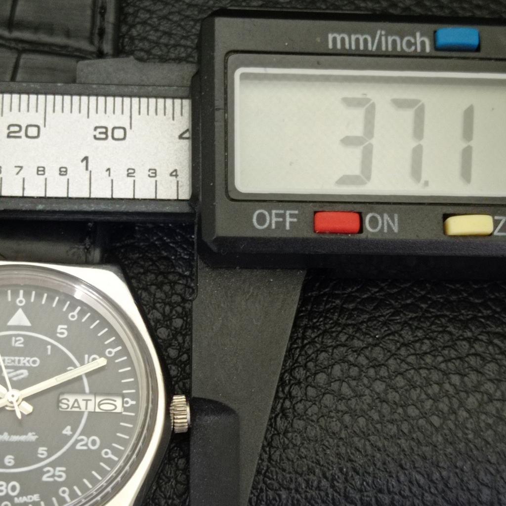 VINTAGE SEIKO 5 AUTOMATIC 6309A JAPAN MENS BLACK COLOR DIAL WATCH A701520-5 R206b-a701520