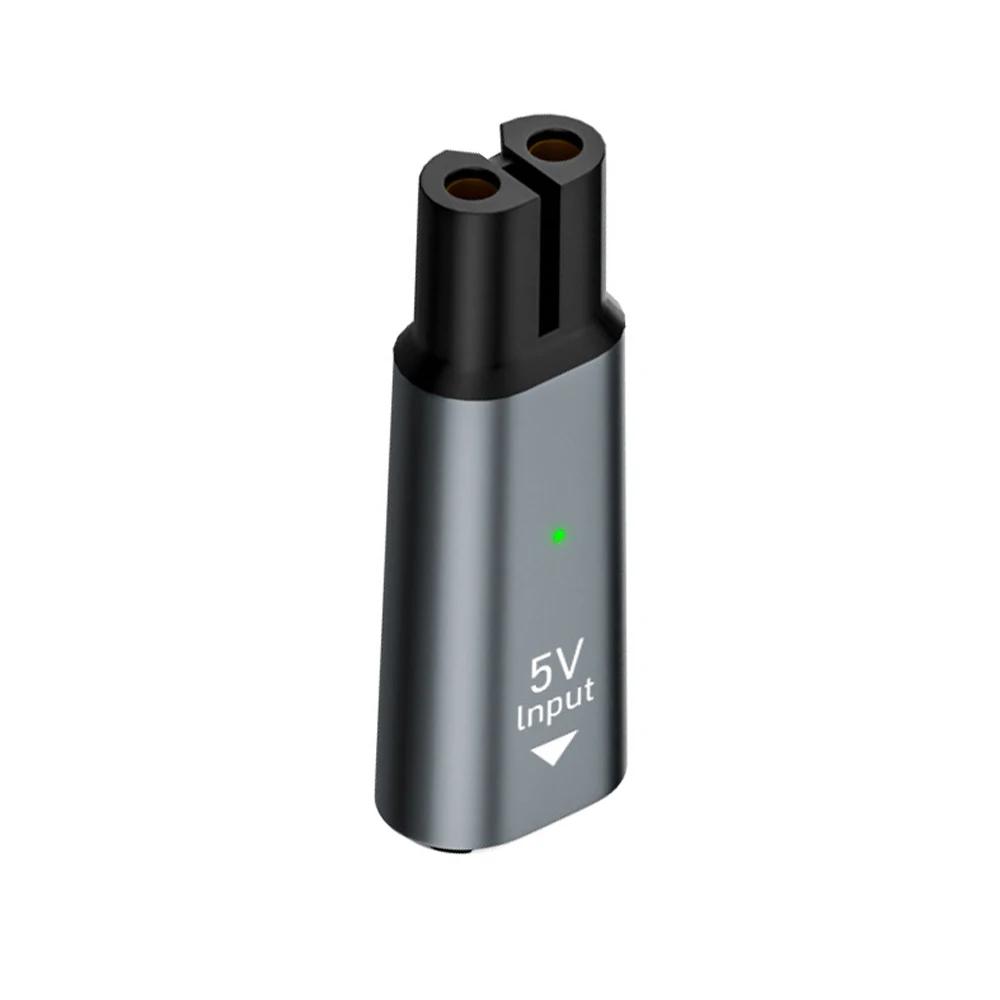 

5V Type-C Shaver Adapter Charging Converter for Philips QP2520 QP2620 QP2510 QP2515 QG3340 Electric Beard Trimmer сірий