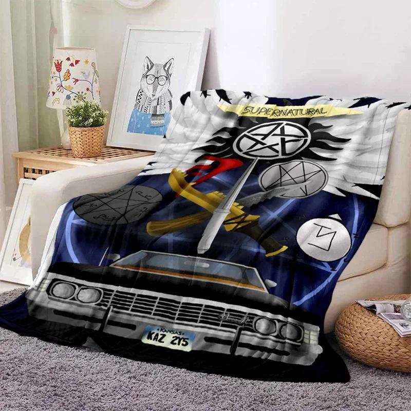 3D Print supernatural Blanket Soft Sofa Cover Throw Blanket Fleece Tapestry Lightweight Warm Bed Blankets for Bedroom Couch