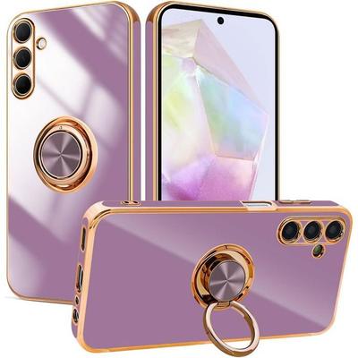 Protective Case - BOOLING - for Samsung Galaxy A26 5G - Soft Silicone - Purple - Shockproof