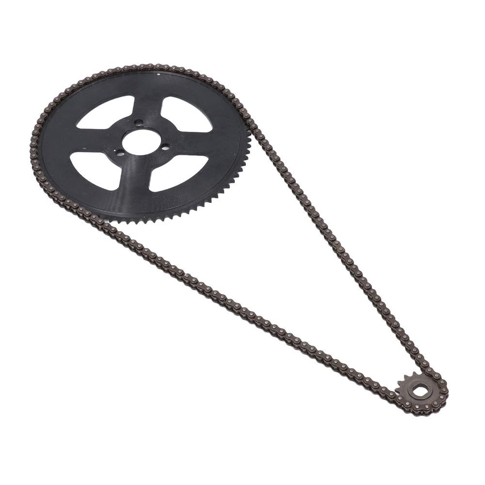 Steel 25H Chain Sprocket Set 29mm 80T Rear Sprocket Drive Chain Sprocket Set  E-Bike