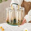 Cup Upside Down Drain Rack Space-saving Large Capacity Cup Organizer Rack for Home Kitchen Bar Decoration
