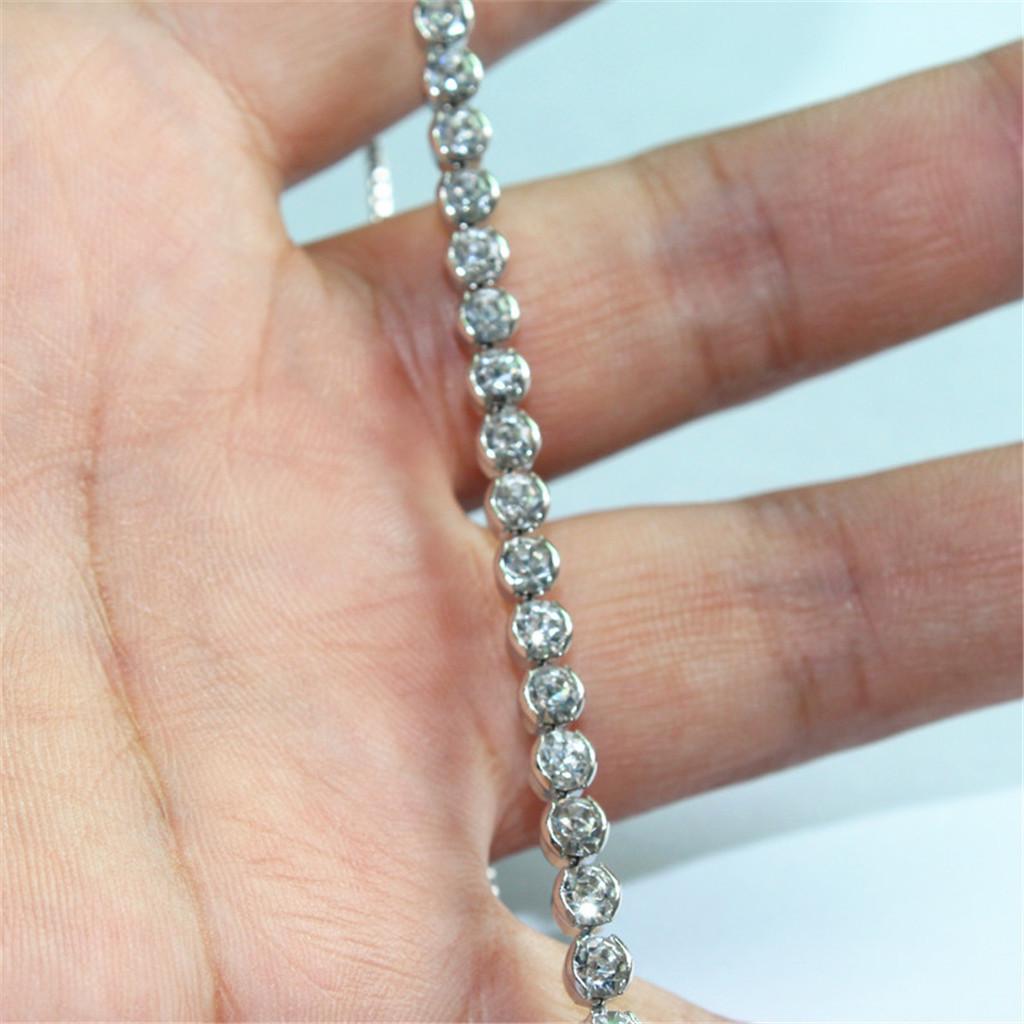 Nowa bransoletka z cyrkonią, okrągły łańcuszek z wiertłem, gorąca kobieca bransoletka