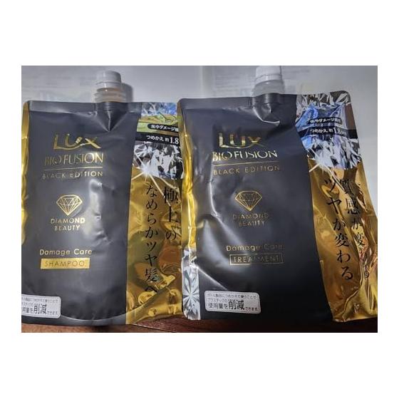Unilever Lux Biofusion Black Shampoo Treatment Refill Set 560g+560g
