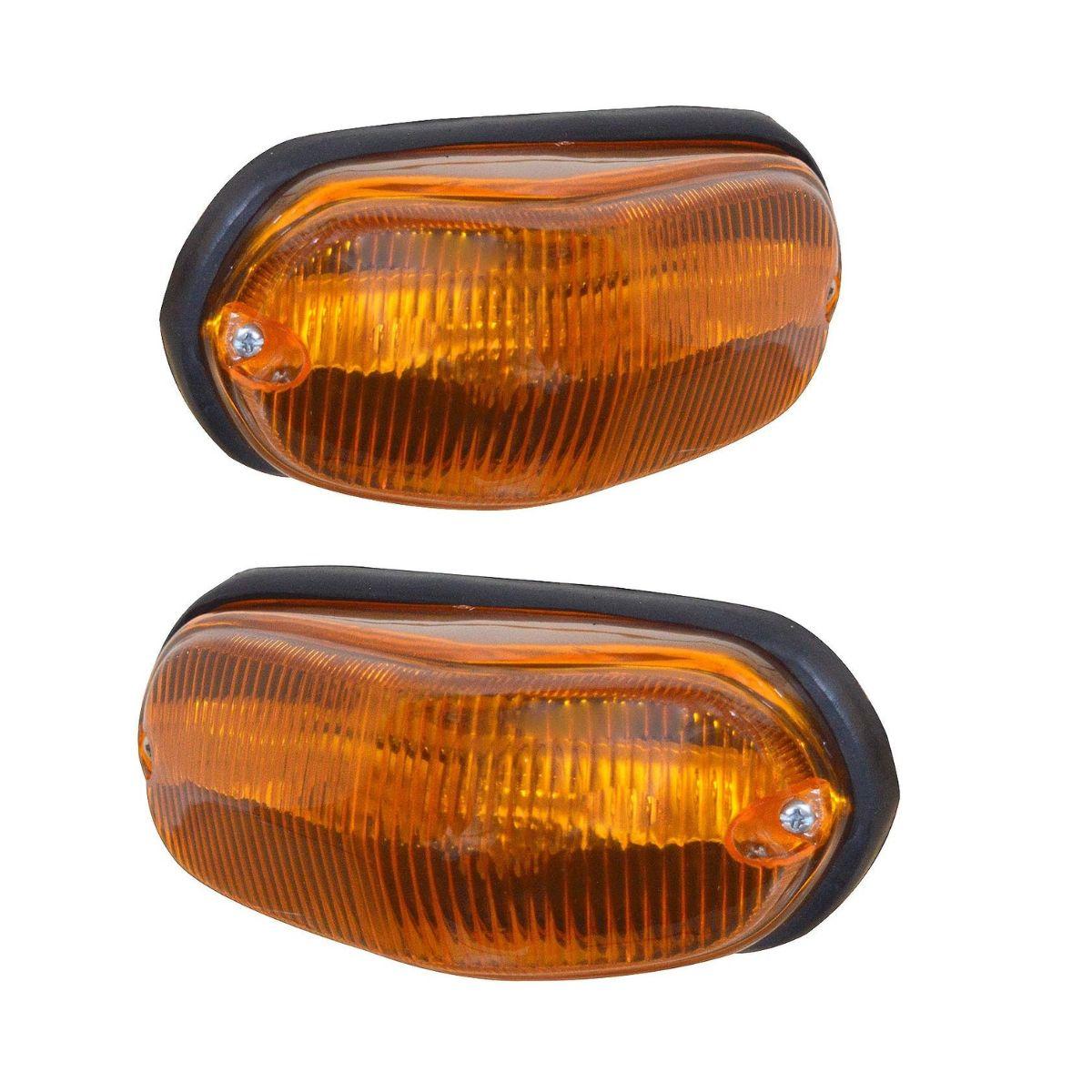 Комплект передних указателей поворота 2 шт. для Mercedes DAF и других грузовиков с лампочкой