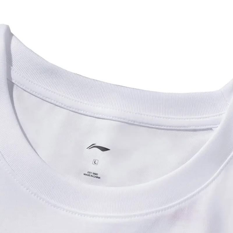 Li-Ning Printed Loose Short Sleeve T-Shirt Comfortable Versatile Skin-Friendly Shorts Casual Sports Set Unisex Sets AHSUA27-1+YKSV129-1