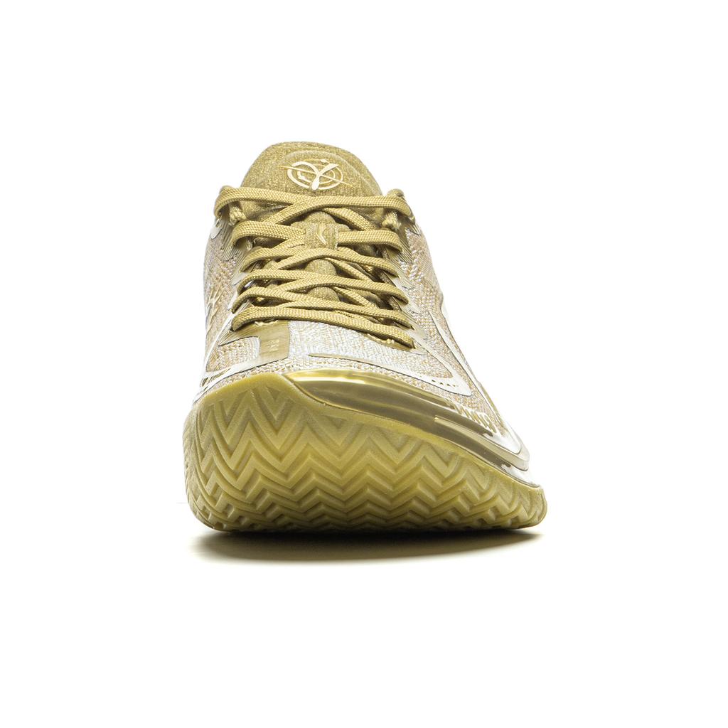 New LINING Gamma Basketball Shoes Men Low Top Gold ABAU039-10