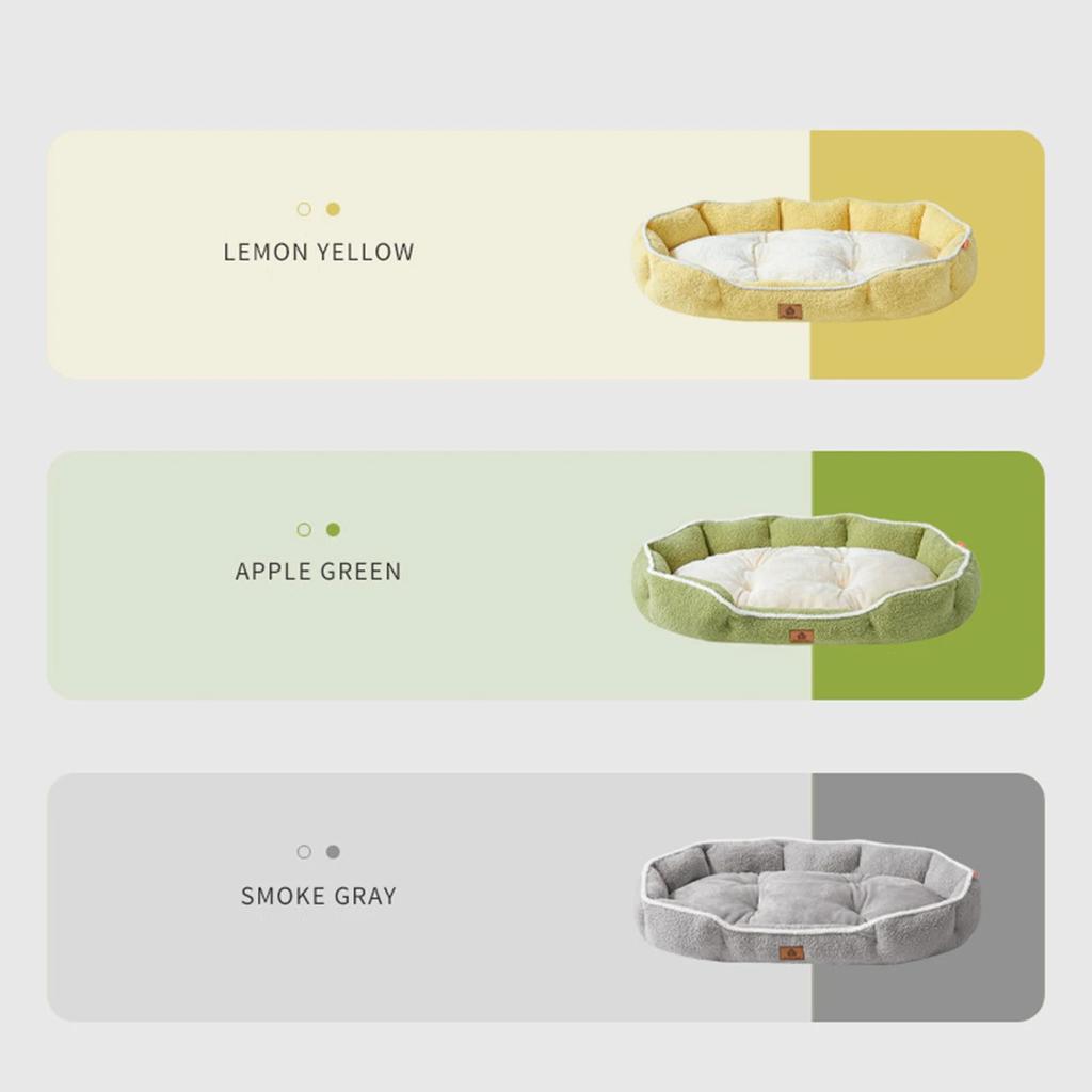 Cloud Velvet Dog Bed Autumn Winter Thickening Warmth Sofa Beds for Small Medium Dogs Soft Plush Pet Pad Dogs Accessories
