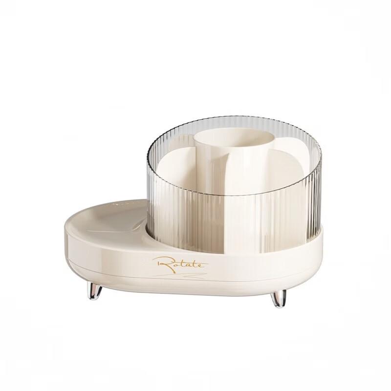 WEZHO Rotating Makeup Brush and Cosmetic Storage Box