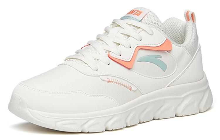 Women's Sneakers Anta Running Collection Versatile Low top Casual Sprint Running Shoes Women's White Pink