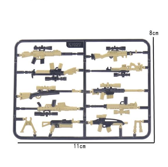 Armi Militari Figure di Motociclette Blocchi da Costruzione Accessori Bazooka Struttura di Trasporto Fucile Fucile da Cecchino Giocattoli Compatibili K050