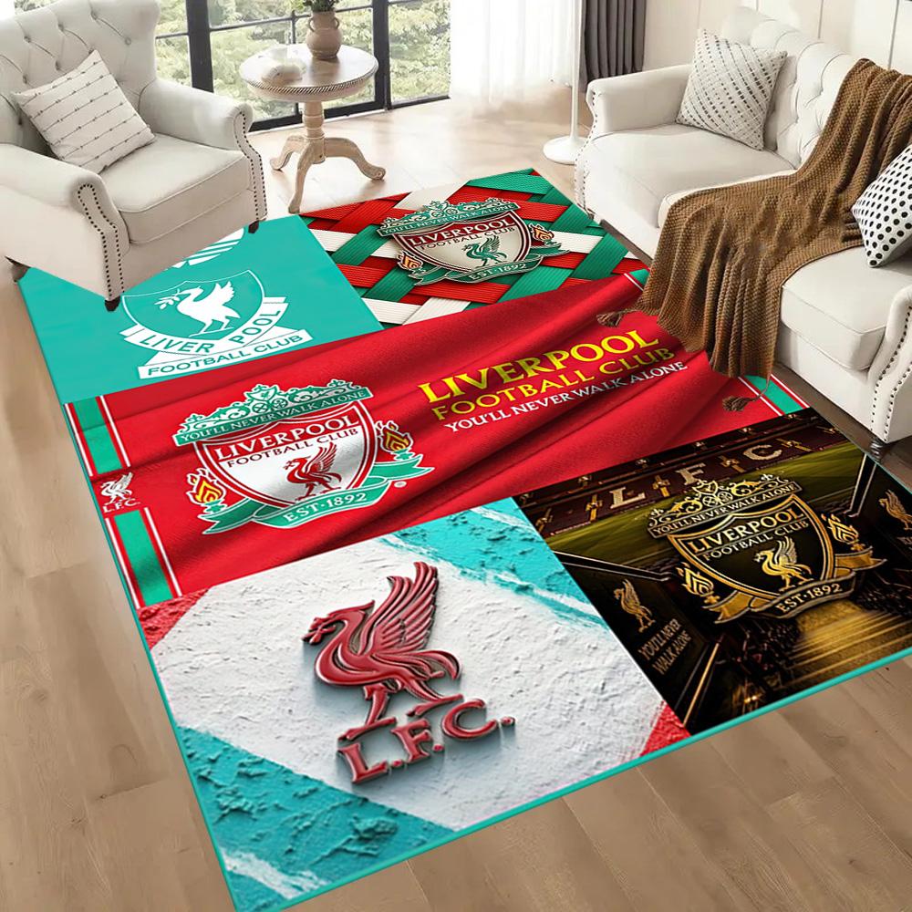 Liverpool Football Club Floor Rug Office Rug Perfect For Entryway Game Room Balcony Dining Room Antislip Rug Anime Office Decor