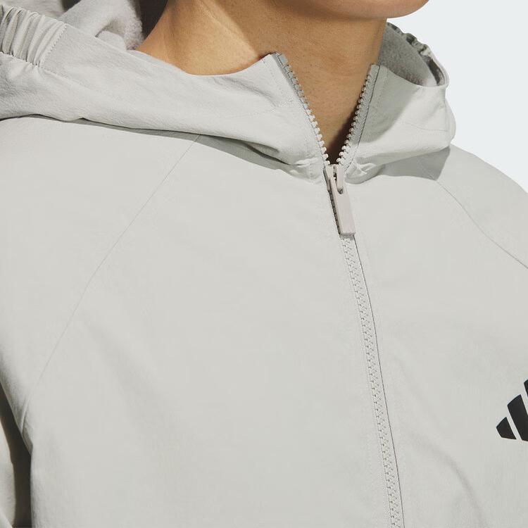 adidas Rahat Çok Yönlü Kapüşonlu Fermuarlı Dokuma Uzun Kollu Ceket Erkek Ceket KC2855