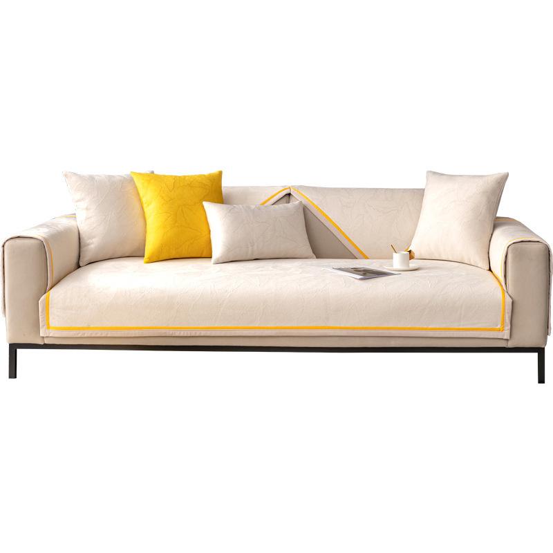 High-End Light Luxury Sofakissen, Rutschfest, High-End Sofaüberwurf, All-Inclusive, Nordisch Schlichte Sitzkissenbezüge, Universell für alle Jahreszeiten