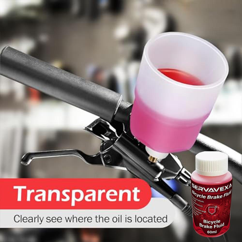 Hydraulic Bike Brake Bleed Kit + 60ml DOT 5.1 & Mineral Brake Oil Fluid, Disc Brake Maintenance Syringe Funnel Tool Set