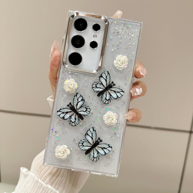 Boutique three-dimensional crystal butterfly mobile phone case Samsung A11/A11/A11/S11 + S11U/S11 protective case