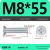 GB819 Zinc-Plated Carbon Steel Phillips Countersunk Screws: M2-M10