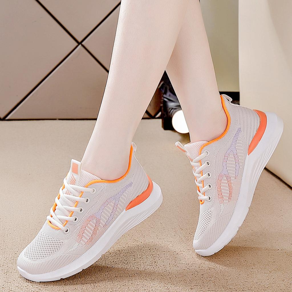 Spring White Running Shoes Sports Shoes Flat Bottom Women's Casual Shoes