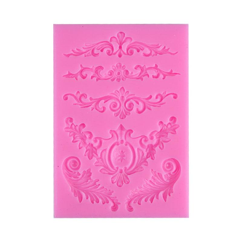 3Pcs/Set 3D Baking Mold Baroque Style Silicone Mold for Cake Cupcake Candle Chocolate Mold