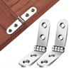 Folding Hinges 10PCS 180 Degree Screw Mount for Door Sewing Cabinet Furniture Rounded Corner Buffer Hardware Concealed Hinge