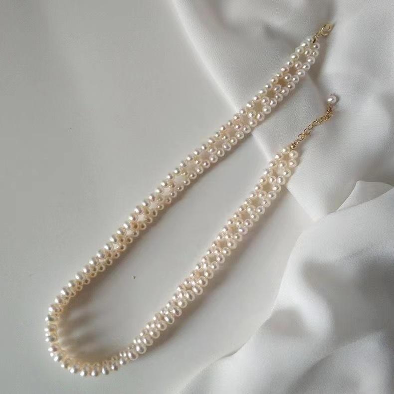 Fashion Shijia Pearl Hollow Bracelet Necklace Bracelet, Bead Lace Princess Chain Wedding Necklace