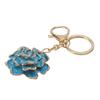 Rose Shaped Keychain Beautiful Flower Pendant Key Rings Cute Backpack Hanging Decoration for