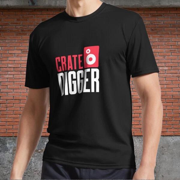 Men s and Women s T-shirts crate digger! XXL