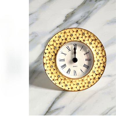 Retro Light Luxury Fashion Clock Living Room European Table Clock