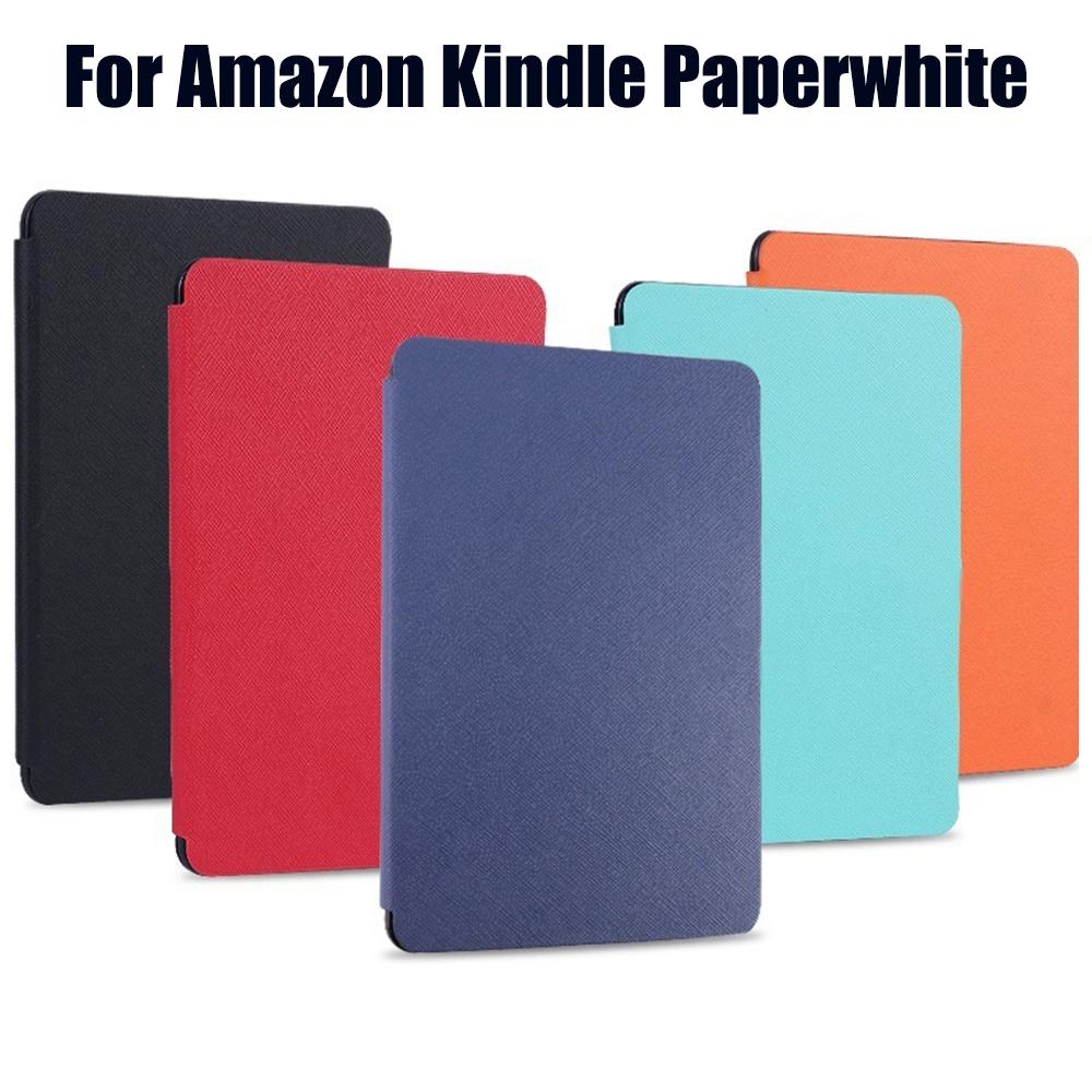 Cover Cross Pattern PU Leather Kindle Paperwhite Case For
