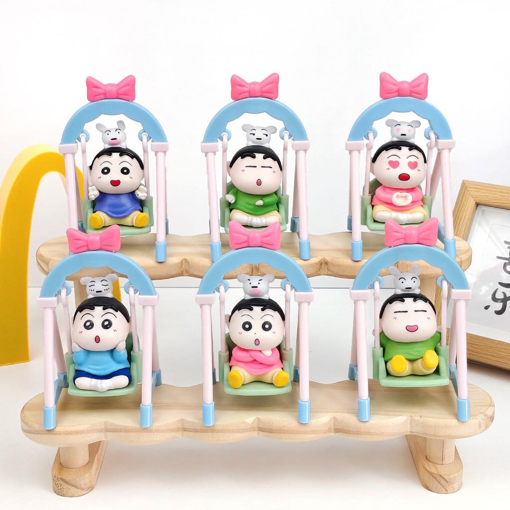 Crayon Shin Chan Swing Toy Pvc Collectible Figure For Kids And Fans