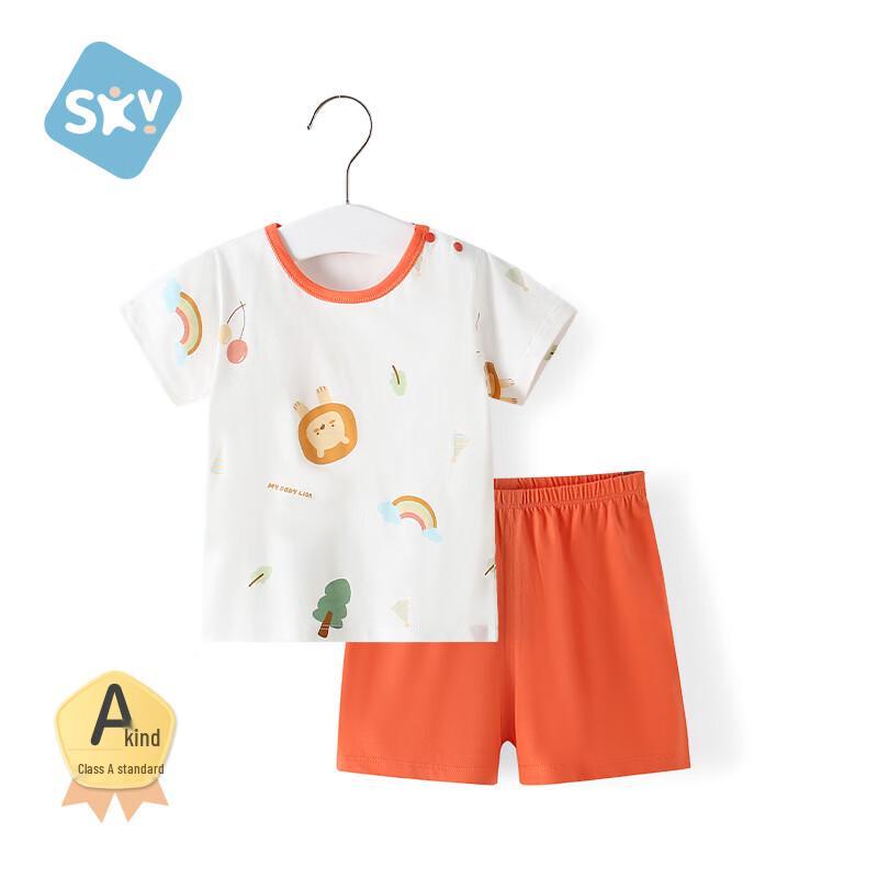 Shu Bei Yi Baby Summer Cotton Short Sleeve & Shorts Set 73