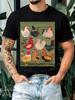 cotton  Cute Chubby Dressed Cat Print Unisex T Shirt Funny Fat Kitten Graphic Crew Neck Casual Short Sleeve Animal Lover Street